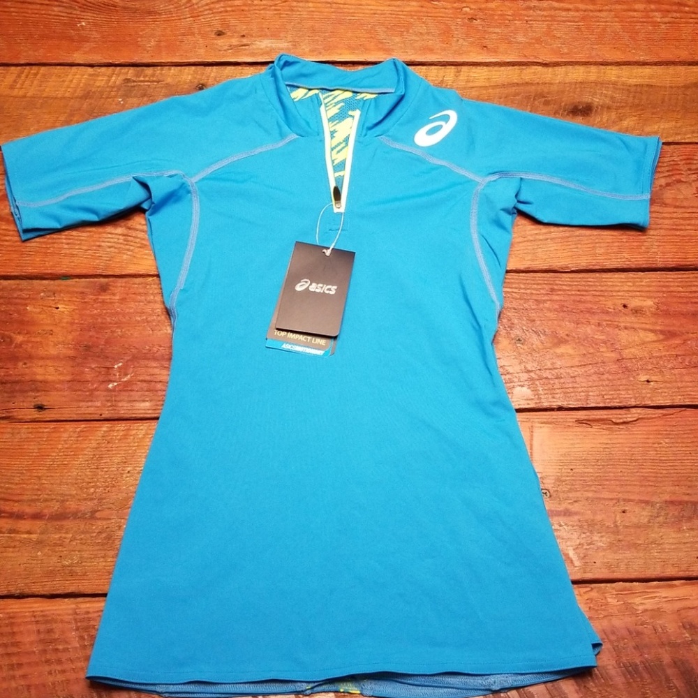 Asics 1/2 zip Running Shirt - Picture 1 of 4